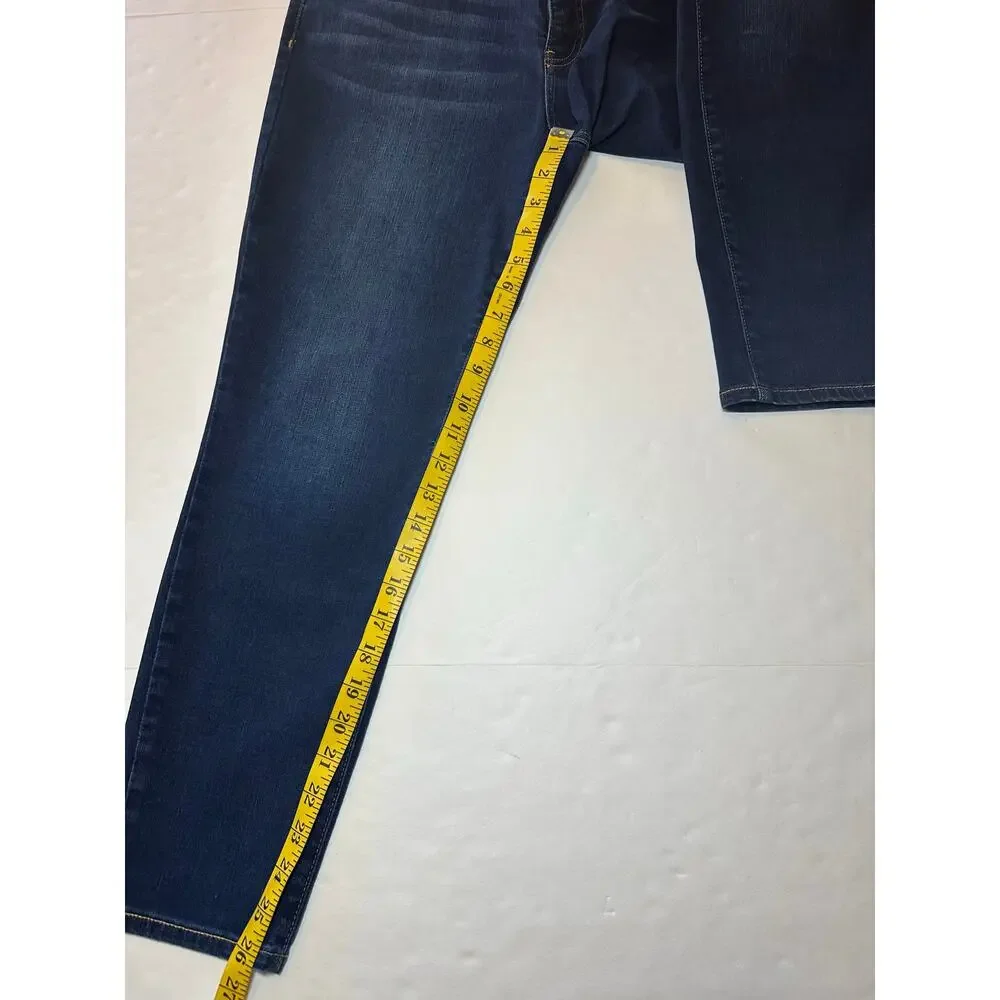 Talbots Denim Slim Ankle Jeans Dark Wash Women’s Size 12 Petite Stretch - Picture 2 of 8